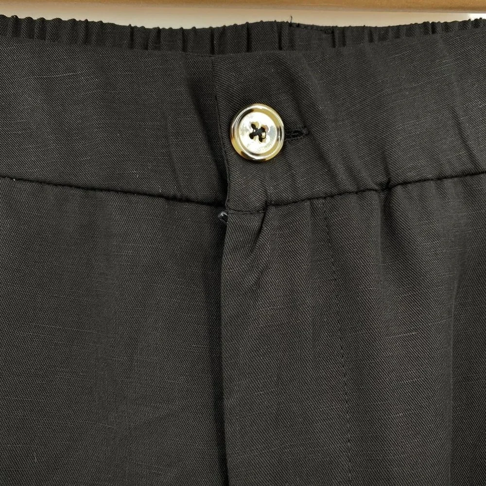 Torrid Studio linen shorts size 22 Black NWOT Linen lyocell blend cruise vacatio